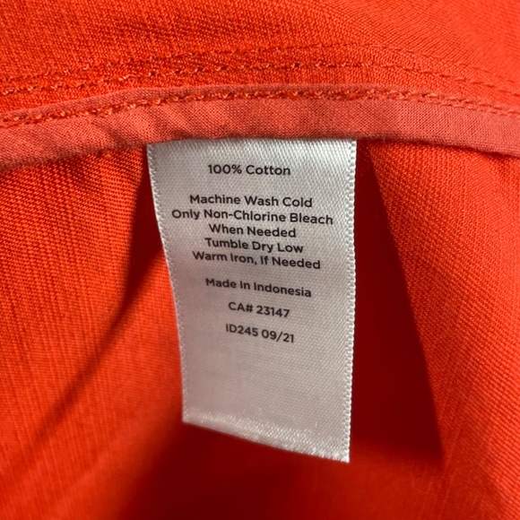 NEW Talbots Jacket Womens Medium petite orange utility preppy casual colorful - Picture 6 of 9